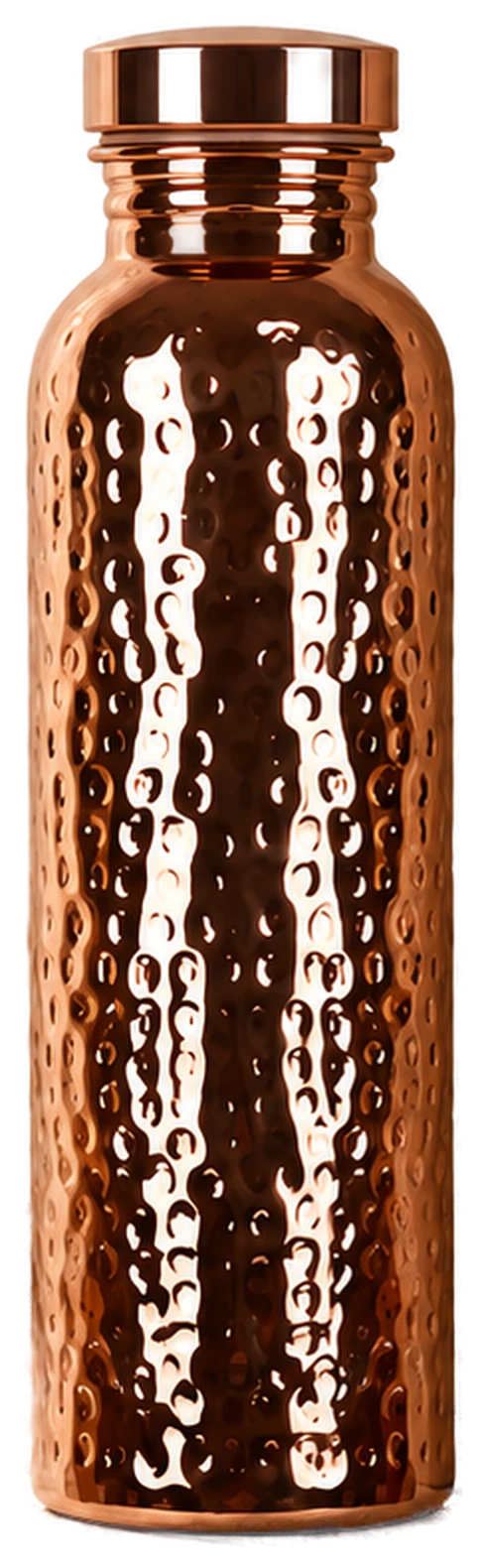 The Copper Bottle – hammered copper water bottle